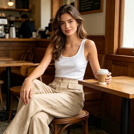 【S-3XL】Dámske voľné nohavice z bavlny a ľanu, ležérne👖✨