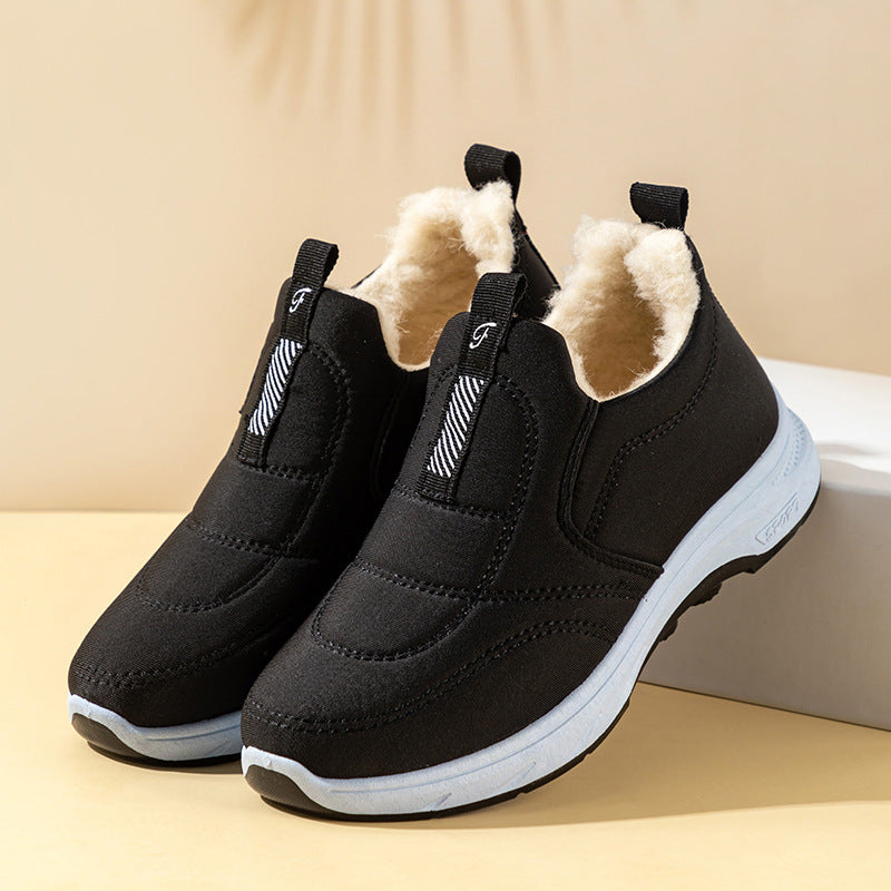 【35-41】zapatos de invierno impermeables de algodón cálido para mujer
