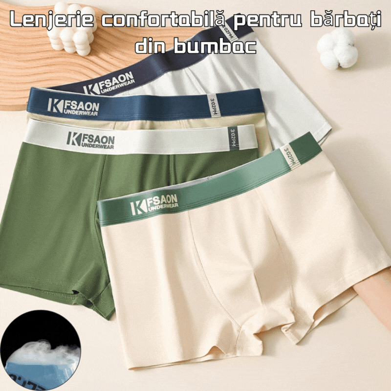 🔥【Sleva na nový produkt】🧊【L-4XL】 Pánské boxerky z čisté bavlny, pohodlné a prodyšné, antibakteriální--6 kusů