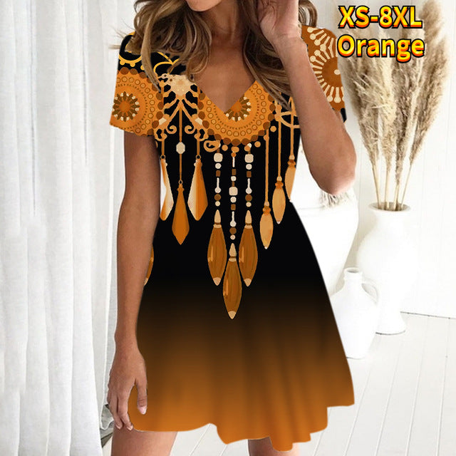 💘【S-8XL】 Nové dámské retro ležérní volné bodycon šaty pro rok 2025