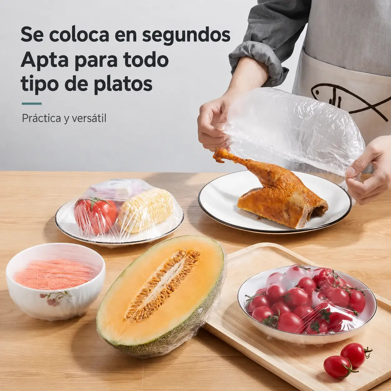 🔥【Oferta especial de último día: 50% de descuento】✨500 envoltorios de plástico reutilizables y flexibles aptos para alimentos