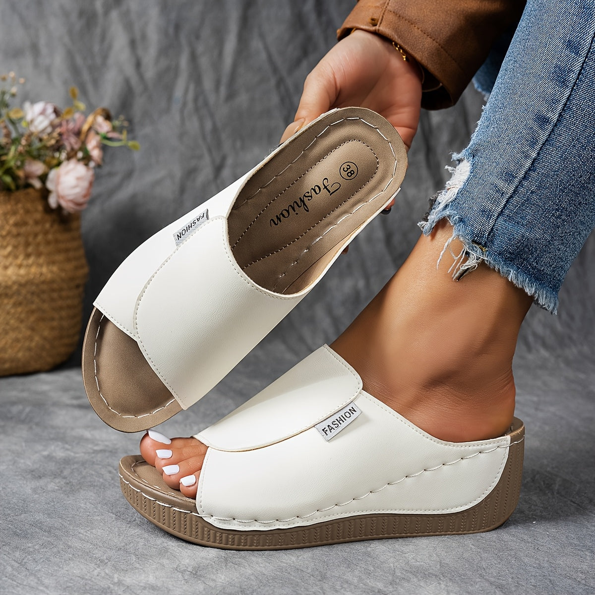 【🔥 Poslední sto párů】【36-43】👠Dámské sandály s měkkými džínami