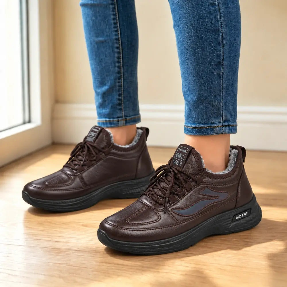 👞【39-45】Pánska športová zimná obuv, hrubá kožušinová podšívka, nepremokavý zvršok, odpružená protišmyková podrážka🥰