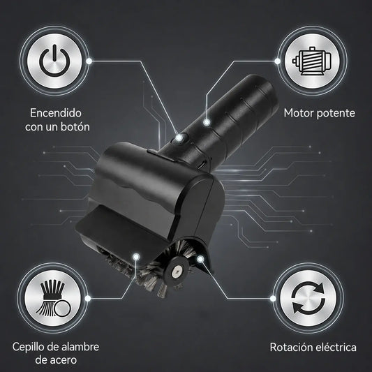 🔋🧹 Cepillo eléctrico inalámbrico para limpieza de barbacoas – batería de litio, multifuncional y fácil de usar 🔥🍖