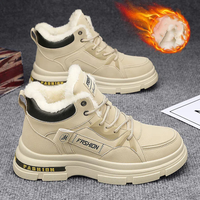 🔥🔥👞【39-44】2024 nové pánské zimní módní protiskluzové, mrazuvzdorné a otěruvzdorné sněhule, plus sametově teplé boty Martin-3846167
