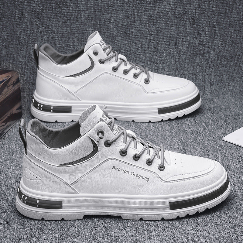 👟【39-442025 Pánské prodyšné kožené obchodní ploché boty, módní a všestranné✅měkké a lehké✅ --3930450