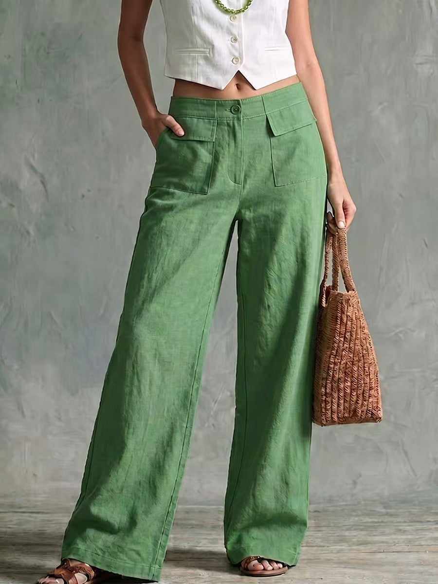 【S-3XL】Dámske voľné nohavice z bavlny a ľanu, ležérne👖✨