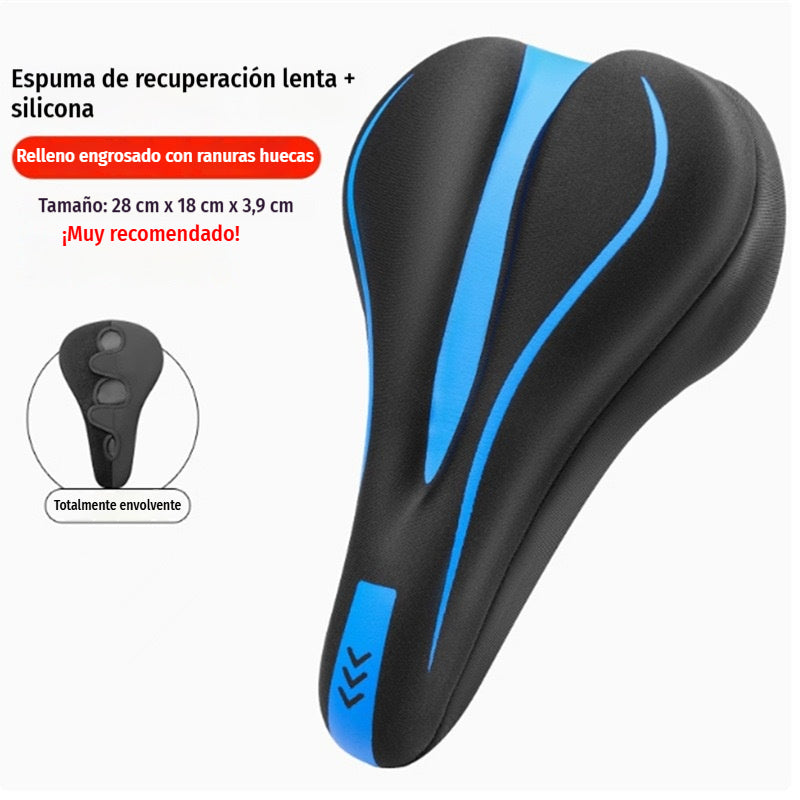 🚴 Funda de sillín para bicicleta con acolchado de silicona y revestimiento de PU – Suave, cómoda y antideslizante