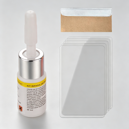 🚗【Kit de 3 piezas】Resina reparadora de parabrisas para pequeñas grietas e impactos en el cristal