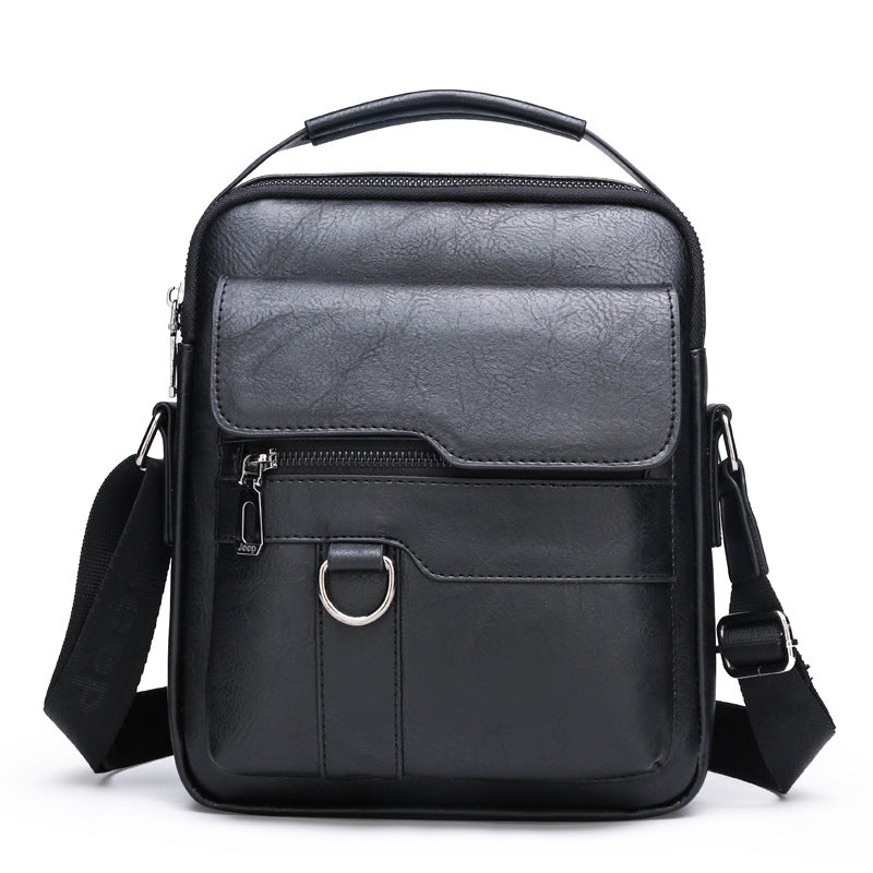 👜🔥【Sleva na nový produkt】🎁Pánská módní taška přes rameno z pravé kůže, velká kapacita, odolná proti opotřebení