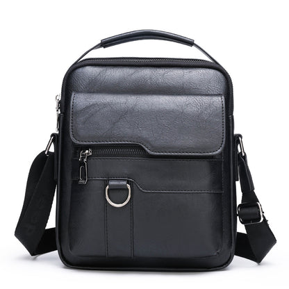 👜🔥【Sleva na nový produkt】🎁Pánská módní taška přes rameno z pravé kůže, velká kapacita, odolná proti opotřebení