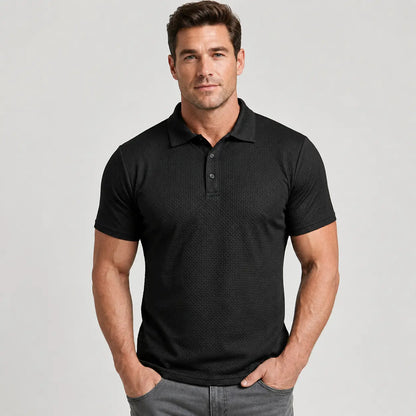 【M-6XL】Camiseta de manga corta de seda helada transpirable de alta gama y color liso para hombre