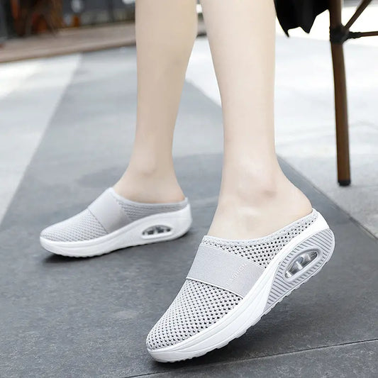 【Nuevo producto a precio reducido】【35-43】Zapatillas 2026 de malla hueca con amortiguación de aire y alta elasticidad para caminar sin cansar