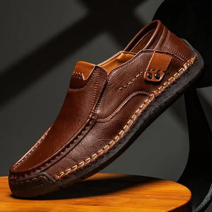 50% de descuento【38-48】Mocasines de cuero hechos a mano Pago contra entrega