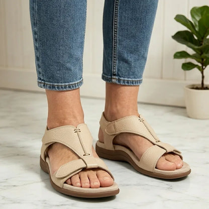 Sandalias de verano con suela blanda y soporte de arco, casuales y cómodas.
