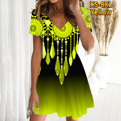 💘【S-8XL】 Nové dámské retro ležérní volné bodycon šaty pro rok 2025