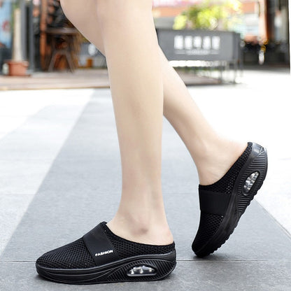 👡💨【Jarní novinka】【35-43】2025 Boty se vzduchovým polštářem s dutou síťovinou --3895234