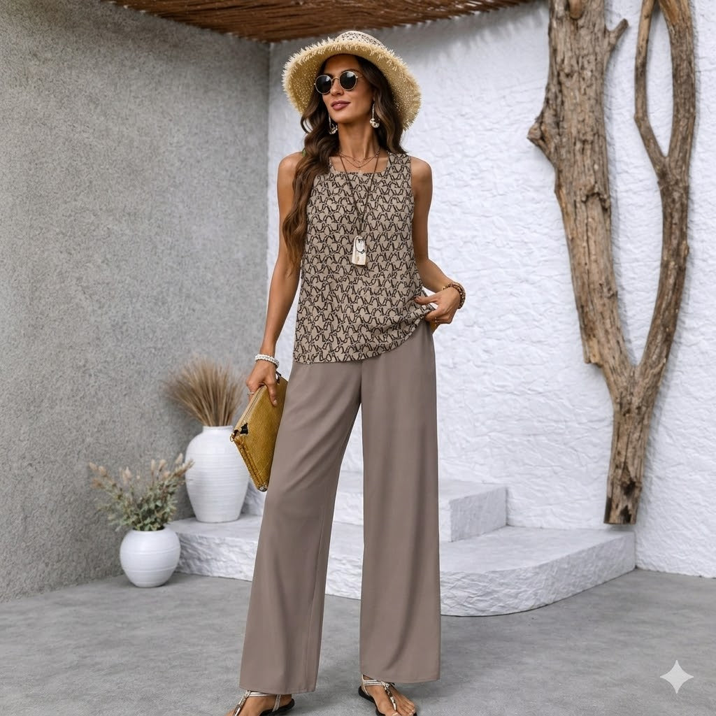 【S-3XL】VERDALISSE | 2-dielny komplet Fresco Brisa | Ľahký a elegantný viacfarebný letný set