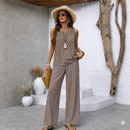 【S-3XL】VERDALISSE | 2-dielny komplet Fresco Brisa | Ľahký a elegantný viacfarebný letný set