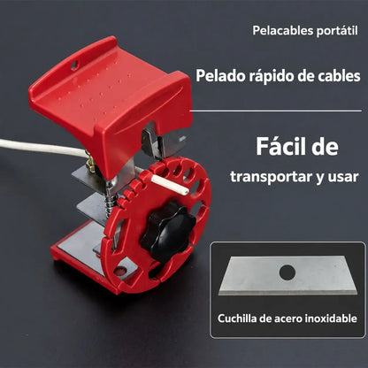 🔧【Pelacables + cuchilla】 | Pelacables manual universal de pelado rápido, portátil e ideal para uso doméstico