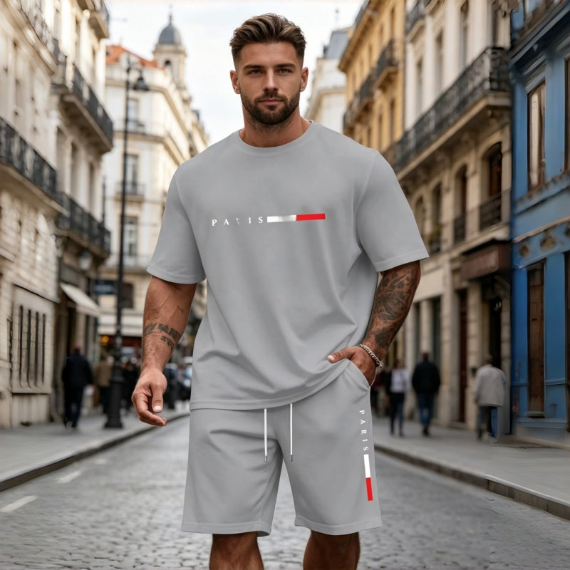 🔥👌【S-5XL】Pánska dvojdielna letná športová súprava: Ideálna na každodenné nosenie aj na ležérne oddychovanie doma✅Platba na dobierku