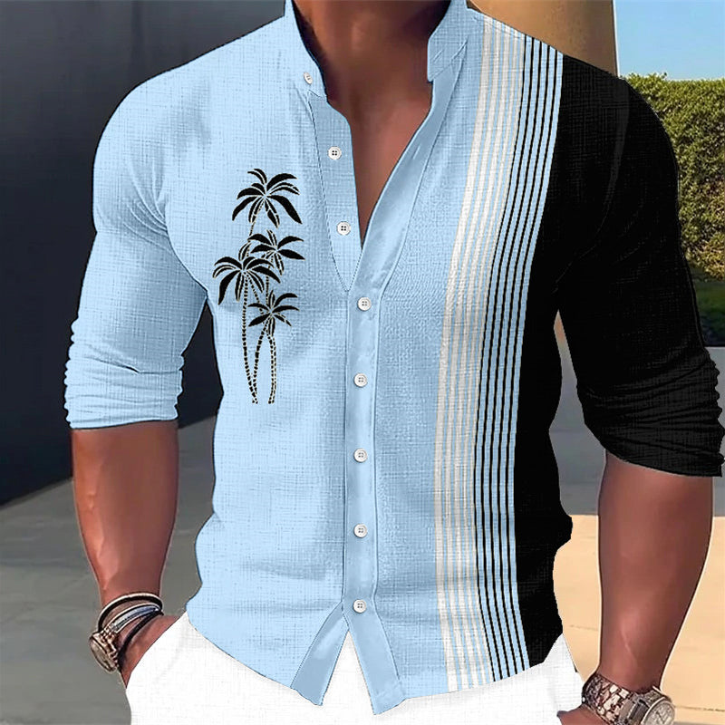 🔥🔥【S-6XL】🌴Nové styly pro jaro a léto 2025, pánské stylové ležérní bavlněné košile --3930188