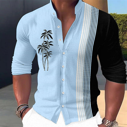 🔥🔥【S-6XL】🌴Nové styly pro jaro a léto 2025, pánské stylové ležérní bavlněné košile --3930188