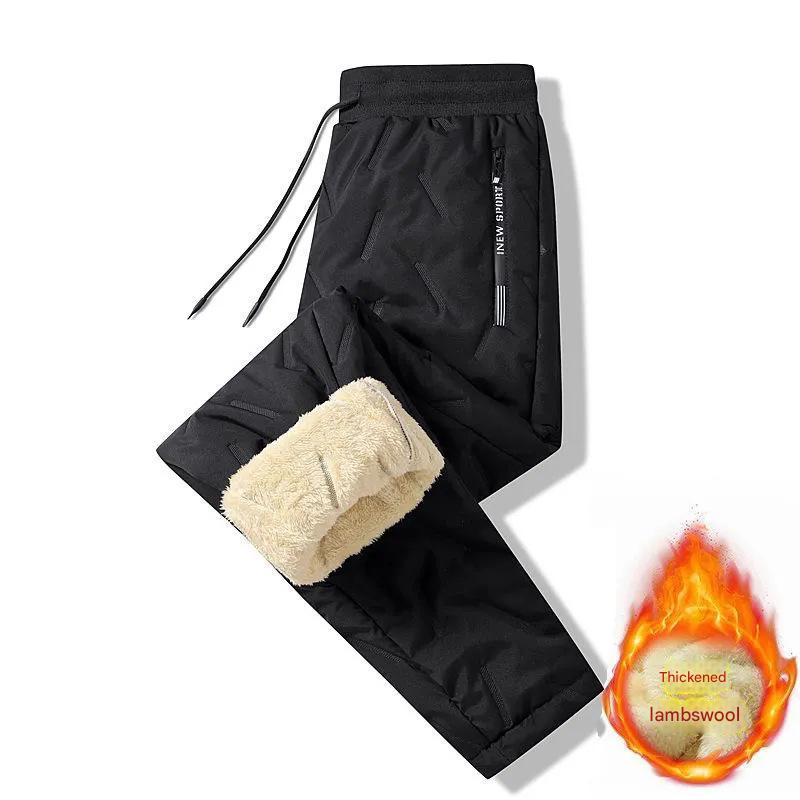 👖🔥【49% sleva】 【L-5XL】Zimní pánské zimní jehněčí vlna 2024 zahuštěné ležérní teplé tepláky-3837669