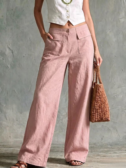 【S-3XL】Dámske voľné nohavice z bavlny a ľanu, ležérne👖✨