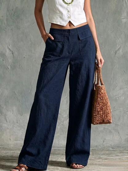 【S-3XL】Dámske voľné nohavice z bavlny a ľanu, ležérne👖✨