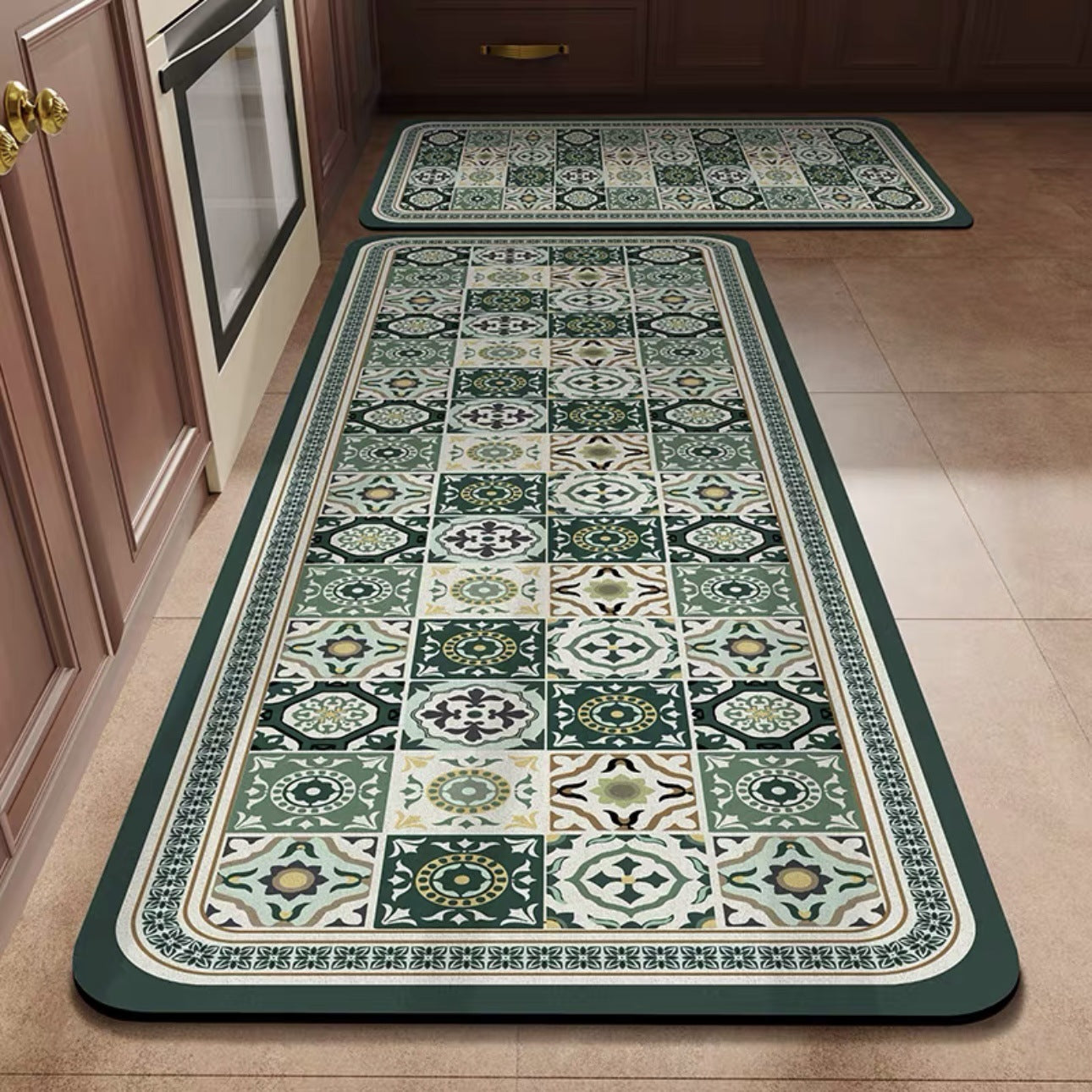 💥💥【Kupte 1 a dostanete 1 zdarma】【40*60+40*120cm】Protiskluzové a vysoce savé předložky do kuchyně a koupelny --3868757