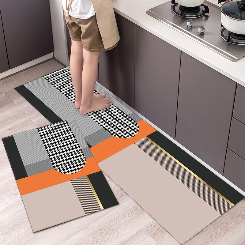 🔥Kupte 1 a získáte 1 zdarma👉【2 kusy】【40*60+40*120cm】Běžně používané doma🔥Jednoduchý a atmosférický koberec pohlcující vodu-3907471
