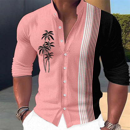 🔥🔥【S-6XL】🌴Nové styly pro jaro a léto 2025, pánské stylové ležérní bavlněné košile --3930188