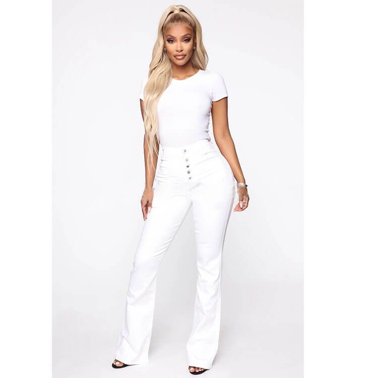 🔥👖【S-4XL】Nové styly pro jaro 2025, Dámské rozevláté džíny s vysokým pasem -- 3939637