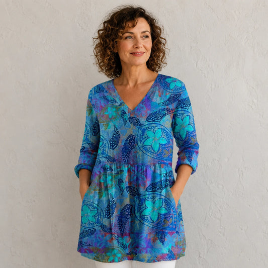 【S-5XL】Melanie | Blusa larga con cuello en V