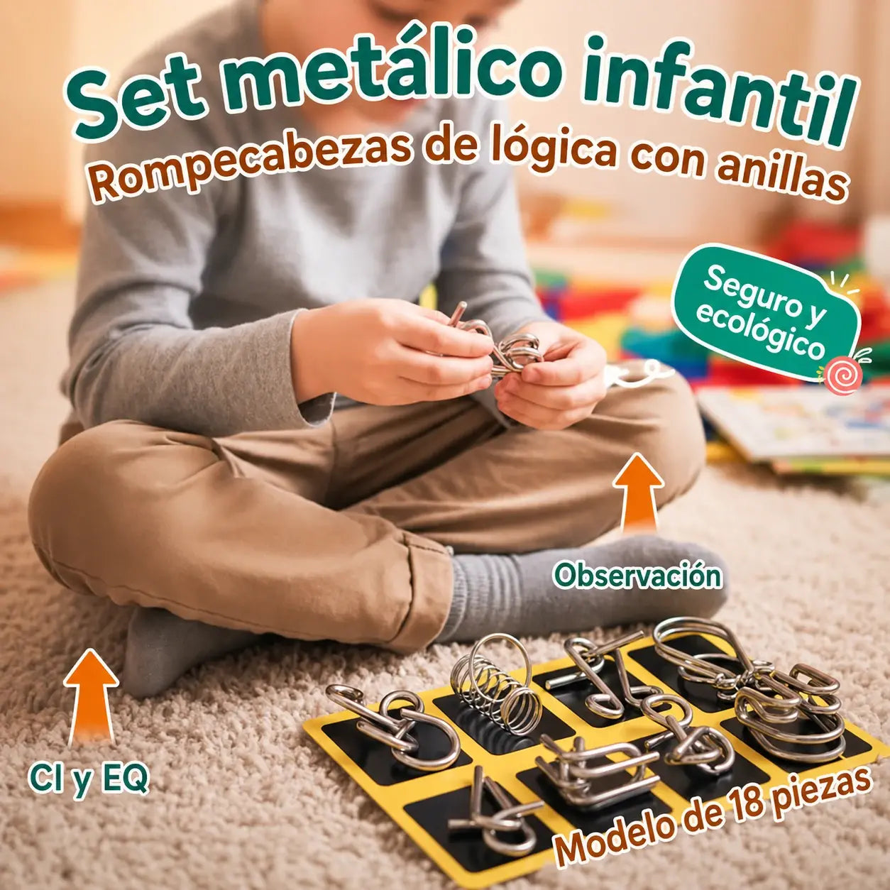 🧠【Juego de 3】Juguetes que mejoran la inteligencia y las capacidades cognitivas de los niños
