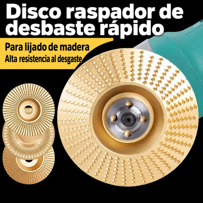 ⚙️🧰【3 piezas】Discos de desbaste y tallado para madera – Accesorios para amoladora angular