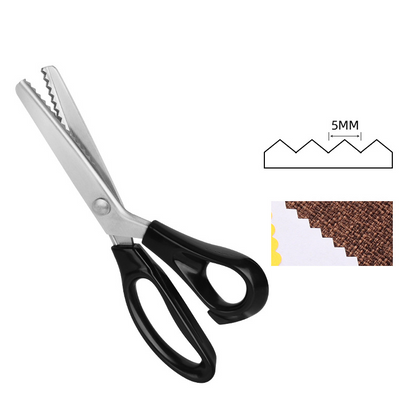 ✂️✨ Tijeras dentadas para tela, encaje y costura DIY 🧵 Corte preciso y fácil para manualidades, disponibles en 5 tamaños 🎀