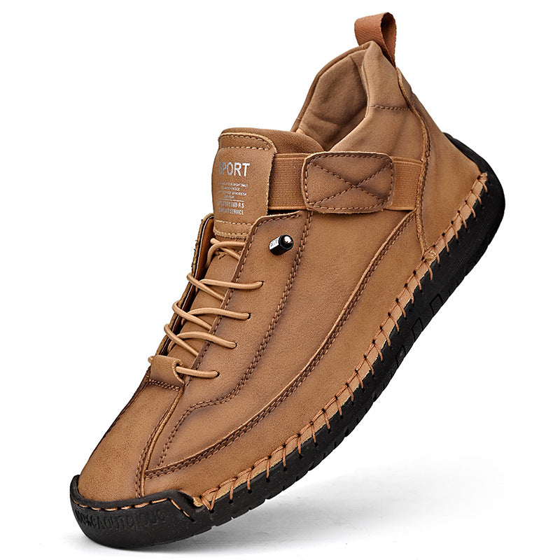 🔥【50% OFF】【38-48】Ležérní pánská obuv pro volný čas, pracovní obuv, outdoorová obuv, šitá obuv - 3872369