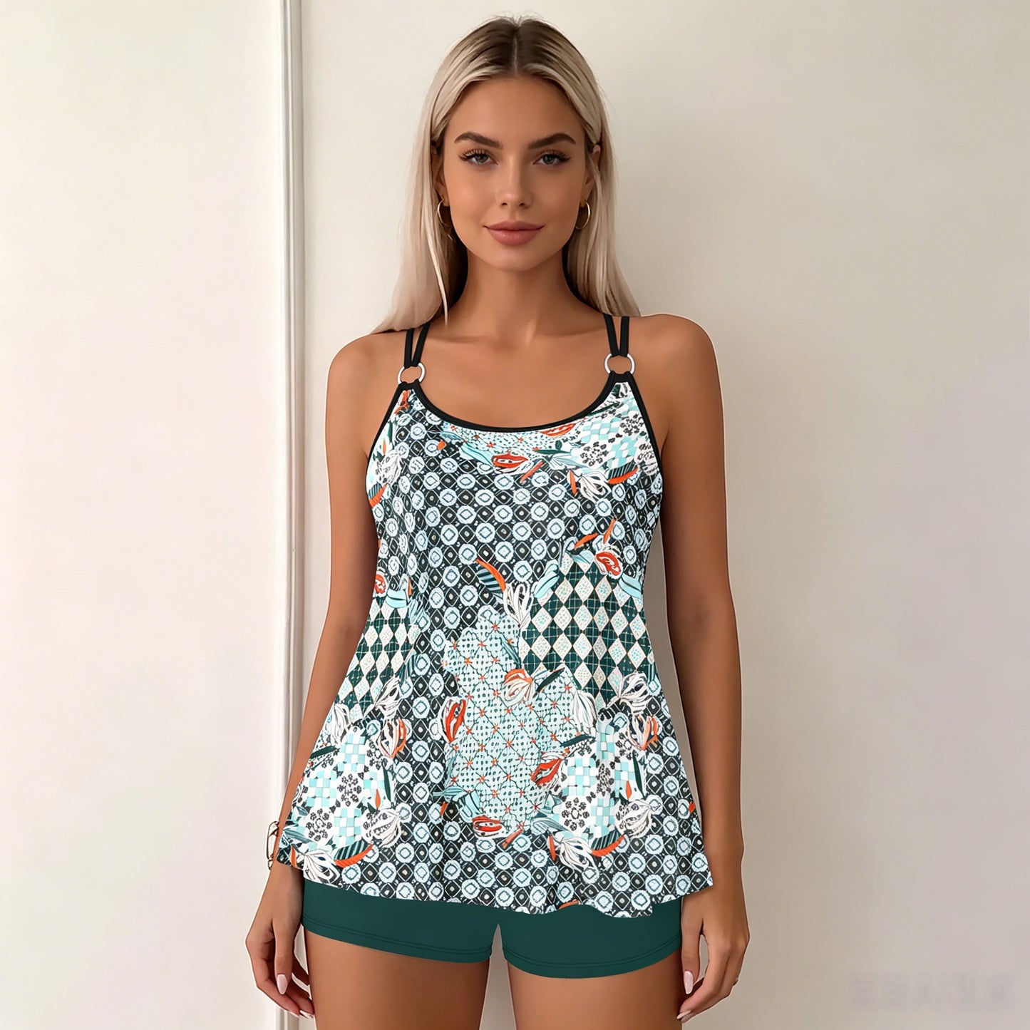 🌊👙【S-5XL】Nuevo traje de baño estampado de talla grande con cintura alta 2026 - Transpirable y cómodo, adecuado para todo tipo de cuerpo.✅Pago contra entrega