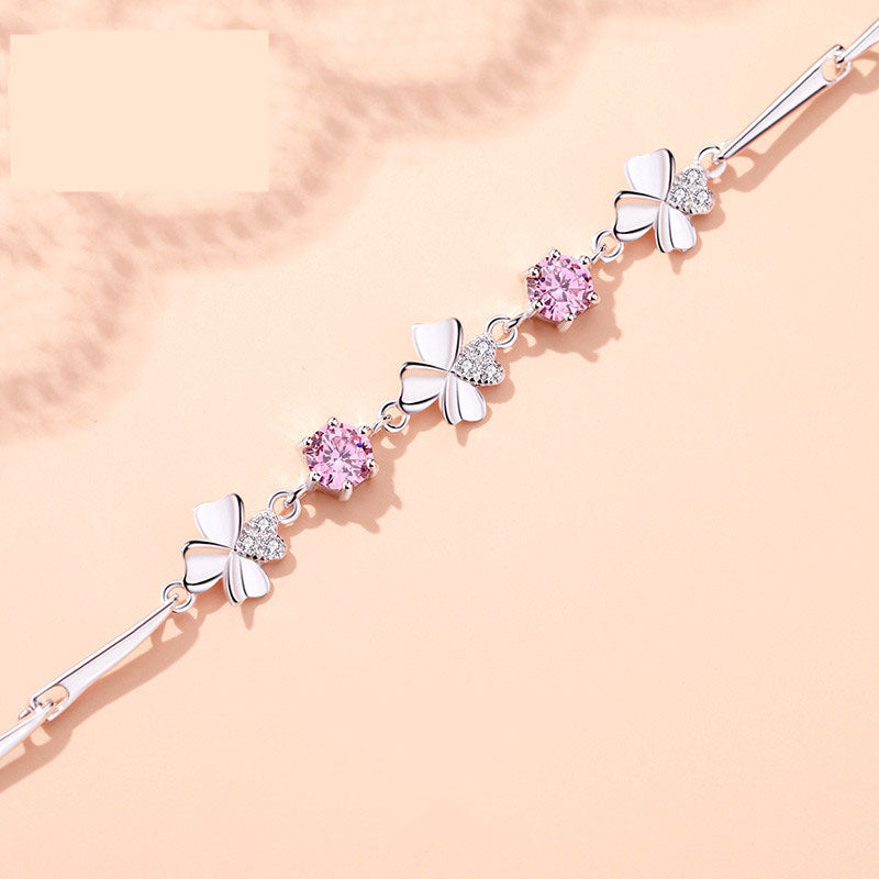 ✨【Kupte 1 a získáte 1 zdarma】💎📿Stříbrný náramek čtyřlístek S925 -- 3905113