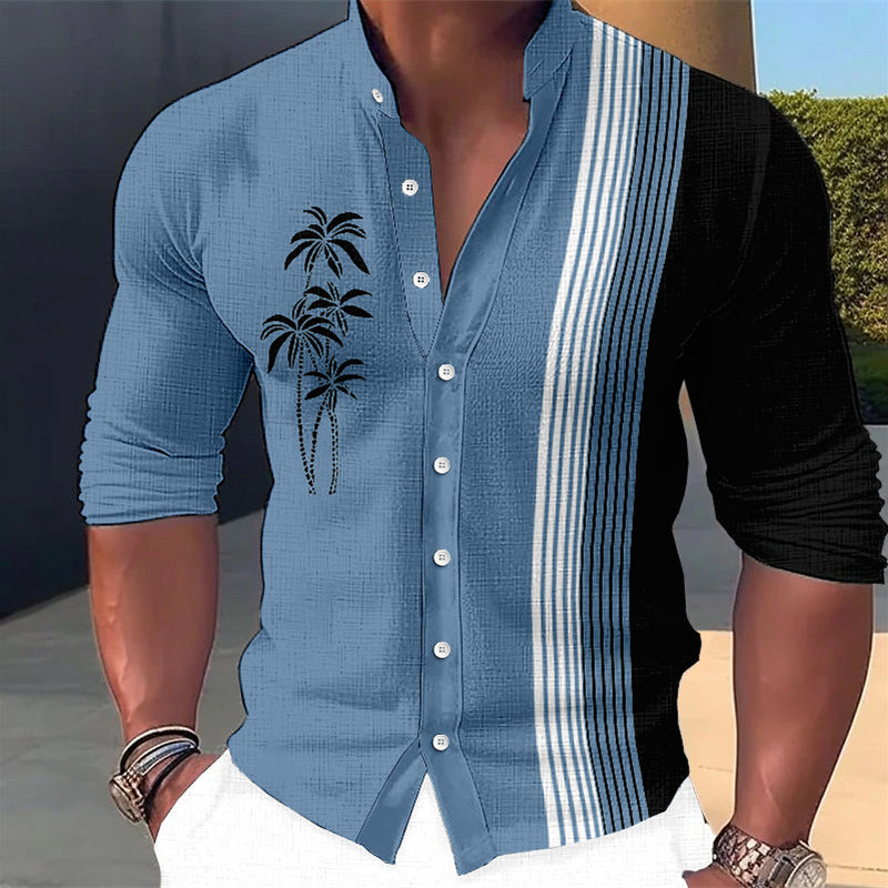 🔥🔥【S-6XL】🌴Nové styly pro jaro a léto 2025, pánské stylové ležérní bavlněné košile --3930188