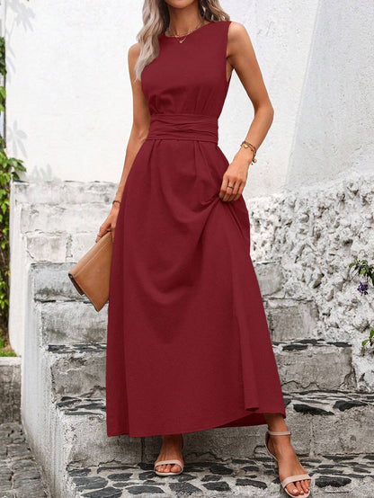 50% отстъпка【S-5XL】🌺🌺 Дизайнът с кръгло деколте ви кара да изглеждате по-високи и по-слаби, модерна рокля с щампа.✅️ Плащане при доставка