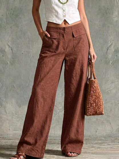 【S-3XL】Dámske voľné nohavice z bavlny a ľanu, ležérne👖✨