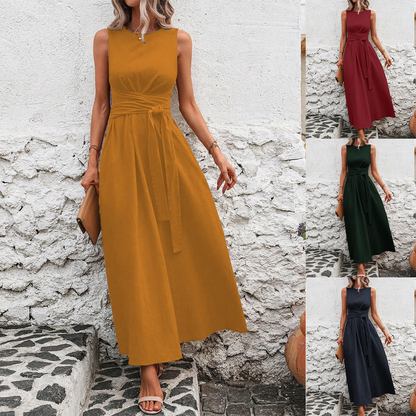 50% отстъпка【S-5XL】🌺🌺 Дизайнът с кръгло деколте ви кара да изглеждате по-високи и по-слаби, модерна рокля с щампа.✅️ Плащане при доставка