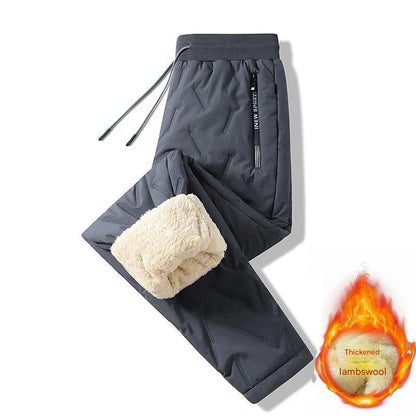 👖🔥【49% sleva】 【L-5XL】Zimní pánské zimní jehněčí vlna 2024 zahuštěné ležérní teplé tepláky-3837669