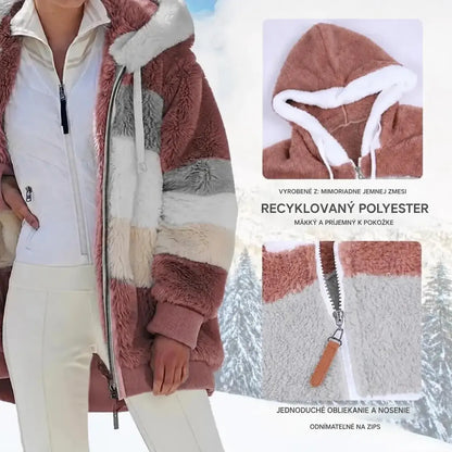 🔥 Posledný deň – zľava 50 % ❄️【S–5XL】Nový dámsky teplý kabát 2026, so zosilnenou plyšovou podšívkou a kontrastným dizajnom ✅ Platba na dobierku