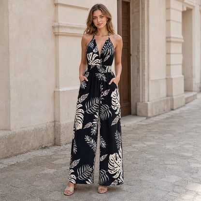 【S-3XL】Mono estampado para mujer, nuevo modelo 2026, estilo elegante para vacaciones en la playa.
