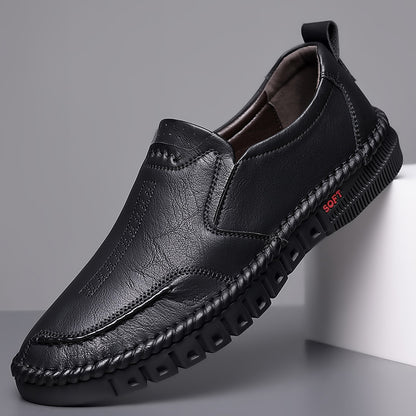 👞【39-44】Nové pánské kožené boty pro volný čas s měkkou podrážkou - protiskluzové - prodyšné --3935703