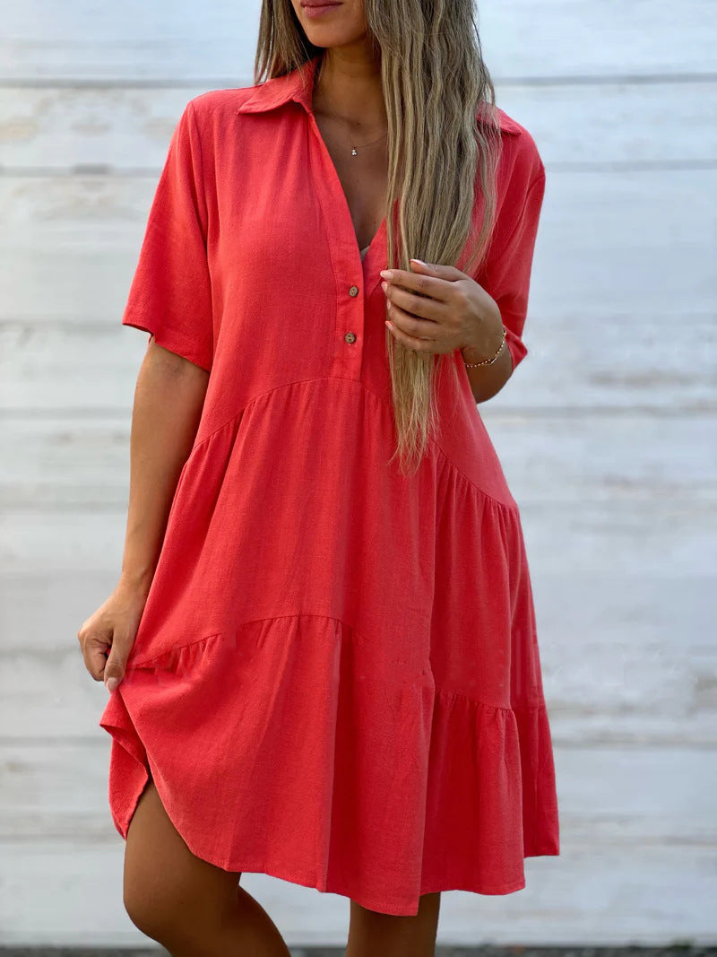 🔥👗【S-5XL】2025 Vysoce kvalitní, lehké, prodyšné módní šaty 3920847